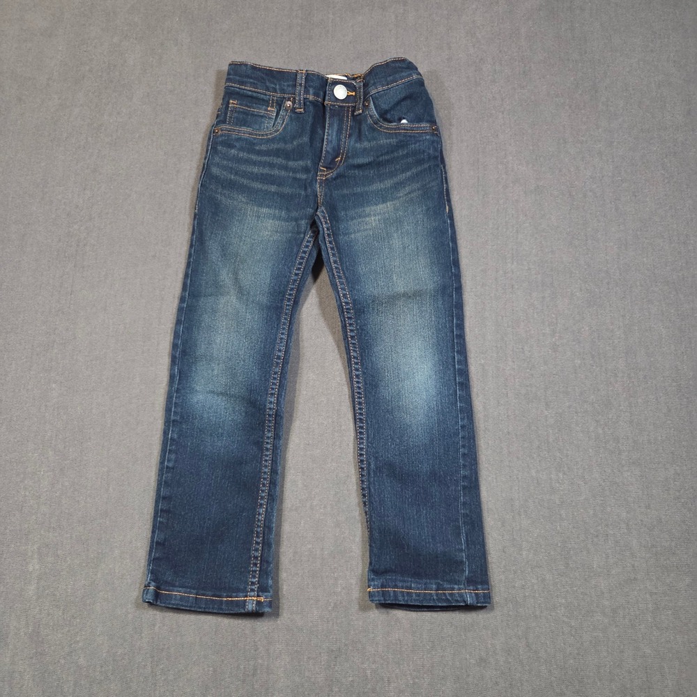 Levi's 511 Slim Jeans Boys Size 6 Regular Dark Wash Denim Adjustable Waist